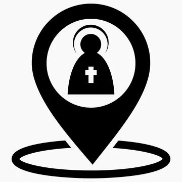 The location is the church. Stock Illustration