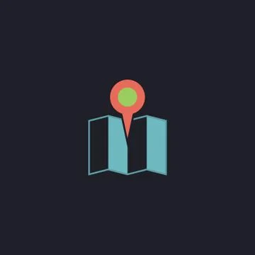 Location computer symbol Stock Illustration
