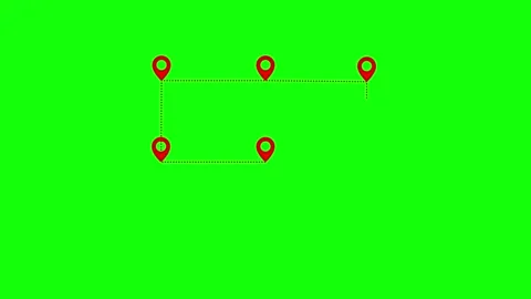 Location connectivity concept motion graphics video Stock Footage 304718531