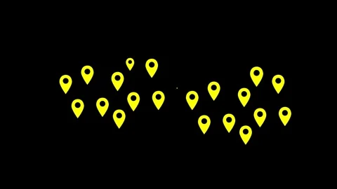 Location Connectivity concept motion graphics video Stock Footage 305299728