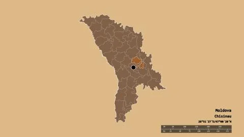 Location of Criuleni, district of Moldova. Pattern Stock Illustration