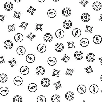 Location Destination Point Seamless Pattern Vector Stockillustratie
