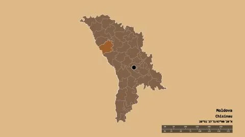 Location of Falesti, district of Moldova. Pattern Stock Illustration