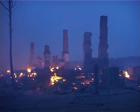 Location In Fire Vídeo Stock 1039296