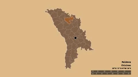 Location of Floresti, district of Moldova. Pattern Stock Illustration