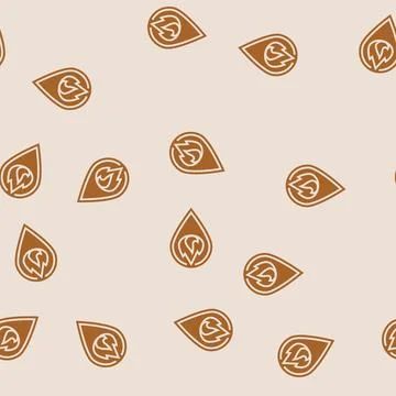 Location forest fire glyph seamless pattern Illustrazione stock