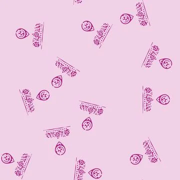Location forest fire glyph vector seamless pattern Stock Illustration