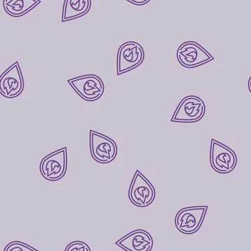 Location forest fire line seamless pattern Illustrazione stock