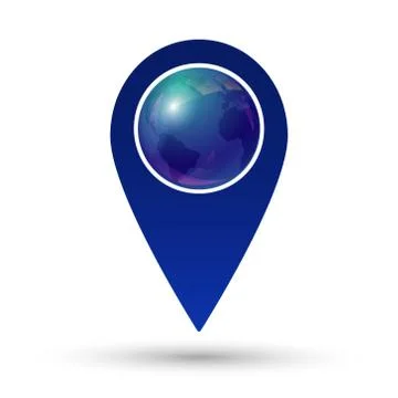 Location globe Stock Illustration