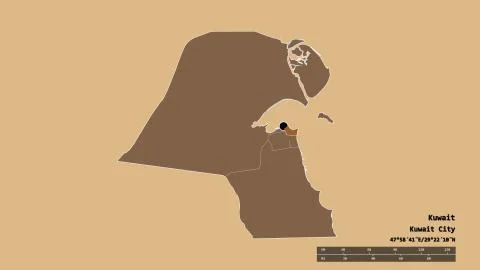 Location of Hawalli, province of Kuwait. Pattern イラスト素材