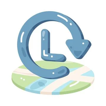 Location history Stock Illustration