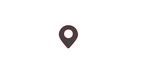 Location icon animated video concept, GPS location pointer Stock Footage 258414068