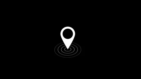 Location icon animated video Stock Footage 290420101
