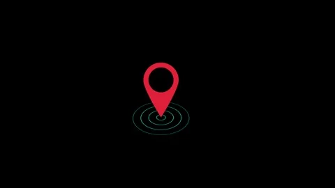 Location icon animated video Stock Footage 290420104