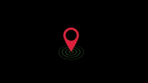 Location icon animated video Stock Footage 290420107