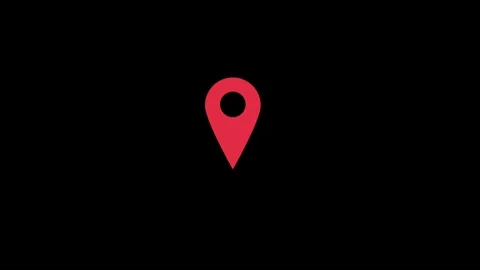 Location icon animated video Stock Footage 294697515