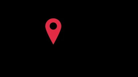 Location icon animated video Stock Footage 294697518