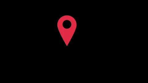 Location icon animated video Stock Footage 294697535