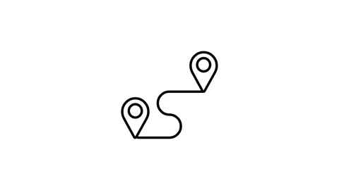 Location icon animation. Address. Delivery animation, Icon animation. Stock Footage 313488129
