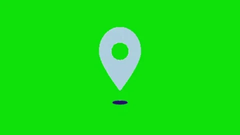 Location icon animation on green screen 動画素材 328899624