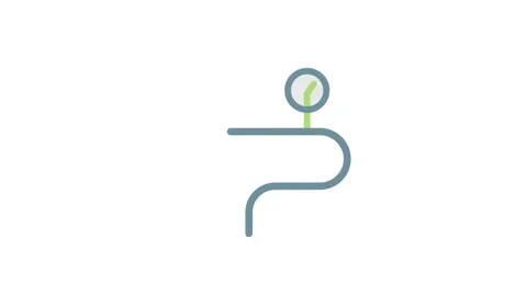 A location icon depicted as a map pin, symbolizing a specific place or dest.. Stock Footage 332988366
