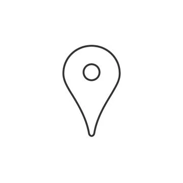 Location icon, gps marker linear icon Stock Illustration