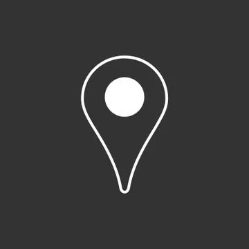 Location icon, gps marker linear icon Stock Illustration