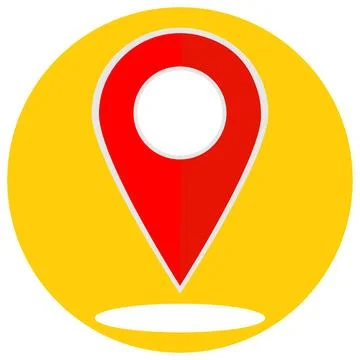 Location icon Illustrazione stock