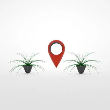 Location icon Illustration 3D Render Image Illustration