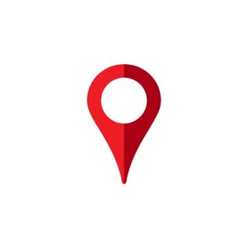 Location icon, map pin mark, gps destination symbol Stock Illustration