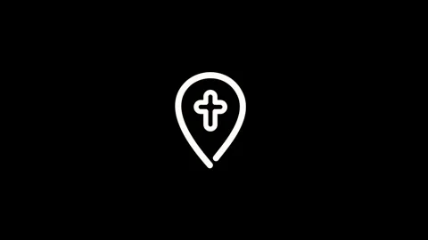 Location icon motion video Stock Footage 293997091