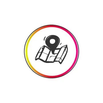Location icon. Nearest store location Stock Illustration