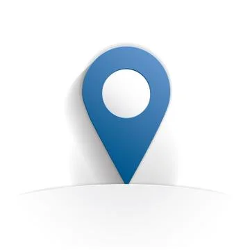 Location icon paper Stock Illustration