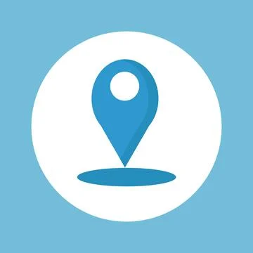 Location icon for use in smartphone design Stock Illustration