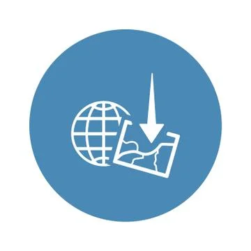 Location Icon Vector flat design style Stock Illustration