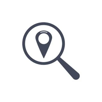 Location Icon Vector flat design style Stock Illustration