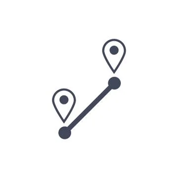 Location Icon Vector flat design style Stock Illustration