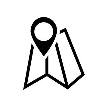 Location icon vector.Pointer sign.GPS location.Map pin symbol Stock Illustration