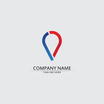 Location icon,Map logo for maps google maps, sign, route, position, symbol .. Illustrazione stock