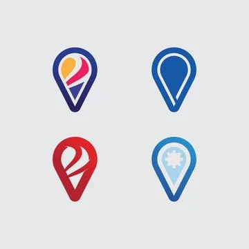 Location icon,Map logo for maps google maps, sign, route, position, symbol .. 스톡 일러스트