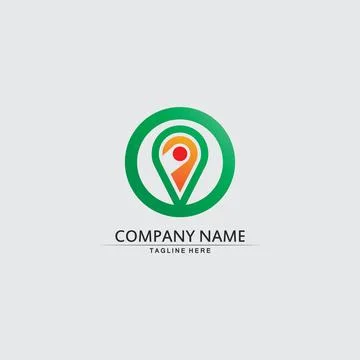 Location icon,Map logo for maps google maps, sign, route, position, symbol .. Illustrazione stock