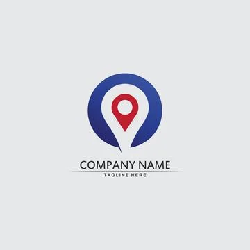 Location icon,Map logo for maps google maps, sign, route, position, symbol .. Illustrazione stock