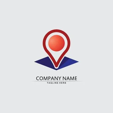 Location icon,Map logo for maps google maps, sign, route, position, symbol .. Illustrazione stock