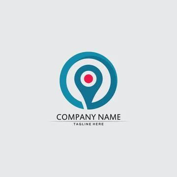 Location icon,Map logo for maps google maps, sign, route, position, symbol .. Illustrazione stock