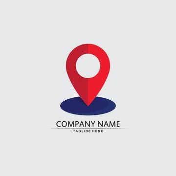 Location icon,Map logo for maps google maps, sign, route, position, symbol .. Illustrazione stock