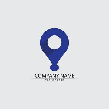 Location icon,Map logo for maps google maps, sign, route, position, symbol .. Illustrazione stock