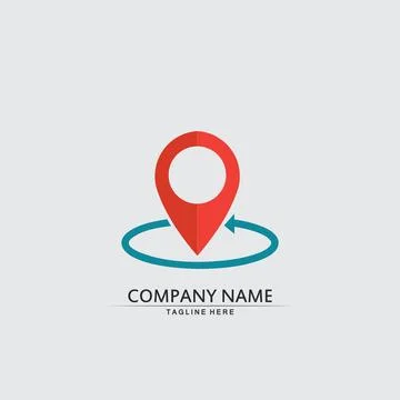 Location icon,Map logo for maps google maps, sign, route, position, symbol .. Illustrazione stock