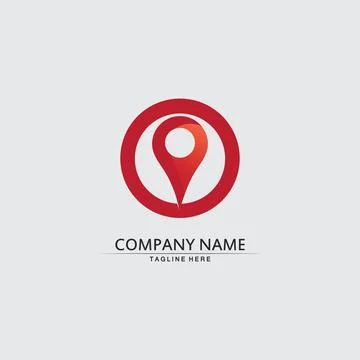 Location icon,Map logo for maps google maps, sign, route, position, symbol .. Illustrazione stock