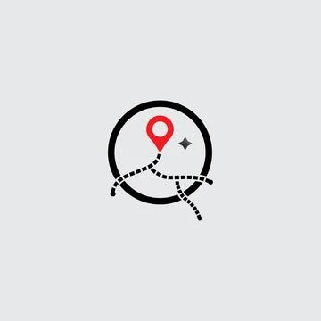 Location icon,Map logo for maps google maps, sign, route, position, symbol .. 스톡 일러스트