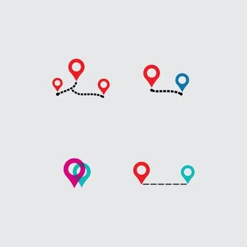 Location icon,Map logo for maps google maps, sign, route, position, symbol .. 스톡 일러스트